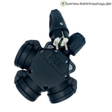 Schuko-Verlängerung mit 3-fach Kupplung, PUR H07BQ-F 3G2,5 mm², IP44 – Steckvorrichtungen im Detail