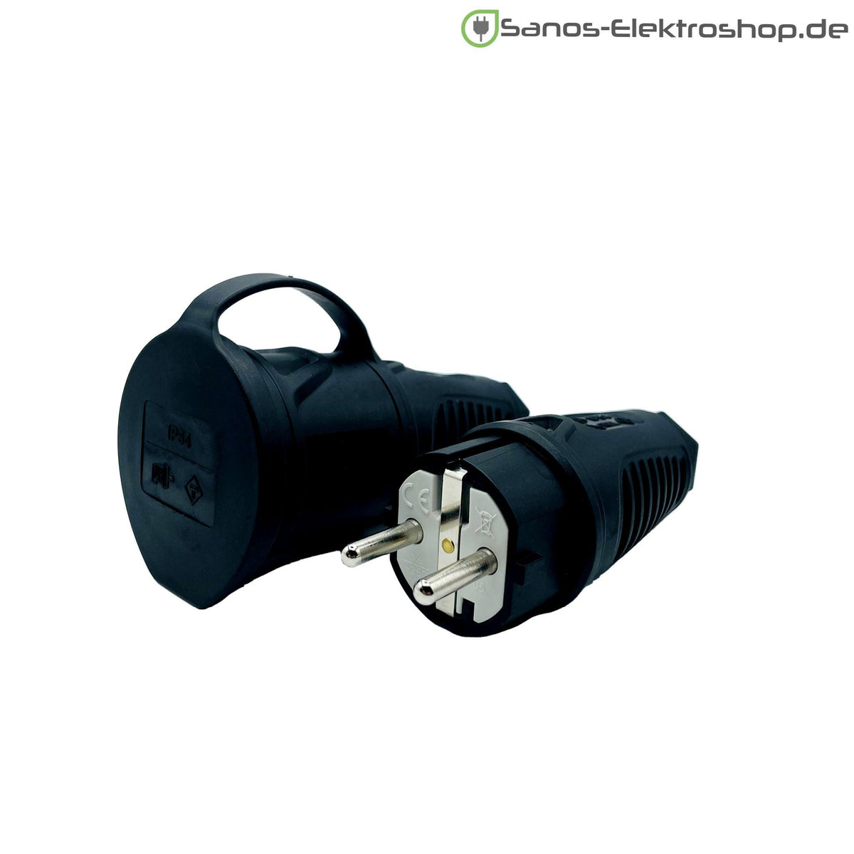 Schuko-Verlängerung mit Deckel am Band, H07RN-F 3G2,5 mm², IP44 – Steckvorrichtungen im Detail