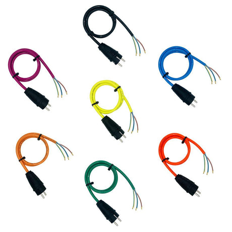 Schuko-Anschlussleitung PUR H07BQ-F 3G1,5 mm², PCE Vollgummi-Stecker, IP44 – Produktübersicht