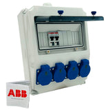 SANOS Wandverteiler ABB/PCE - 4x Schukodose | paarweise gesichert | SAN032