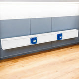 Gewiss Brüstungskanal mit 2x Steckdosen und Wago-Anschlussbox | 70x100x1000 mm | Komplett vorverdrahtet & anschlussbreit