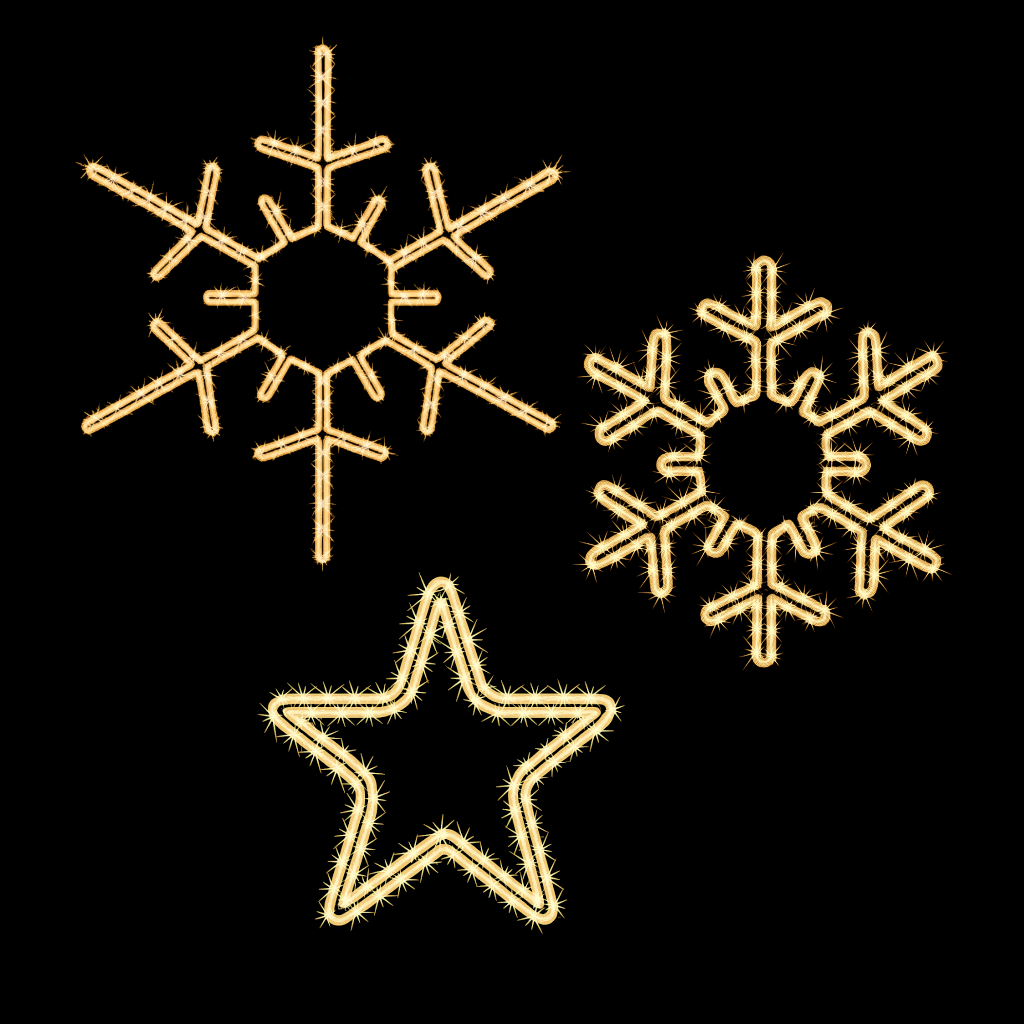MK Illumination Lichtmotive QF+ – Snow Flake®, Classic Flake, Pentor®, Wega & Orion (2D-LED-Motive)