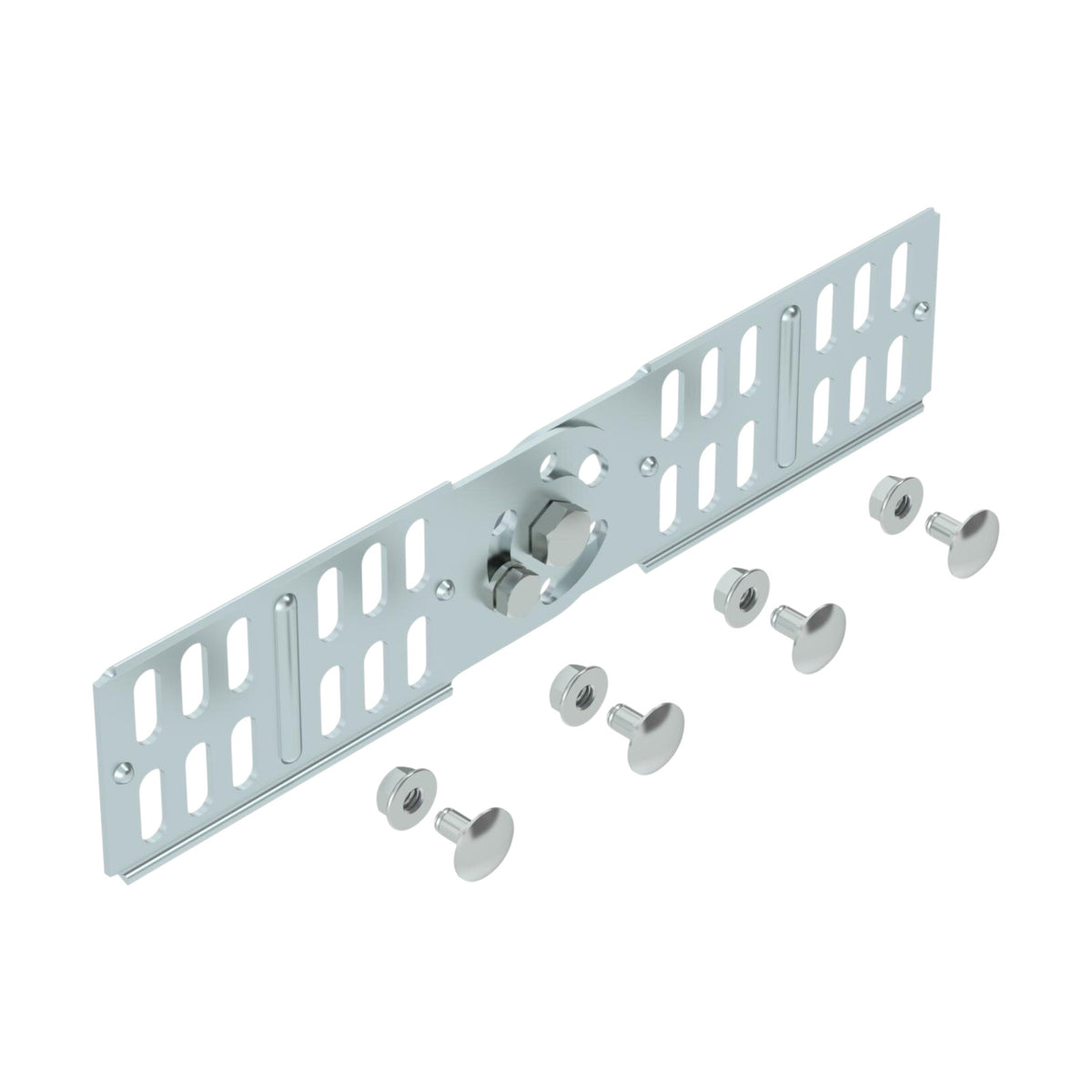 Gelenkverbinder für Kabelrinnen mit 60 mm Seitenhöhe, 254 mm, bandverzinkter Stahl