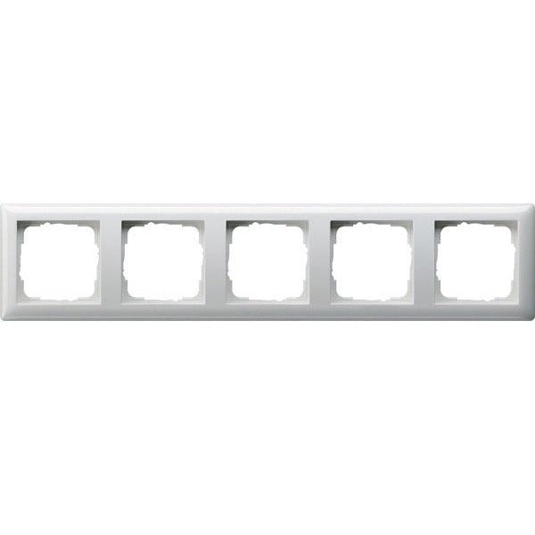 GIRA 021503 Rahmen, 5-fach, Reinweiß glänzend - sinoselektroshop.com