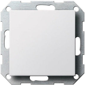 GIRA 026803 Blindabdeckung, System 55, mit Tragring, Reinweiß glänzend - sinoselektroshop.com