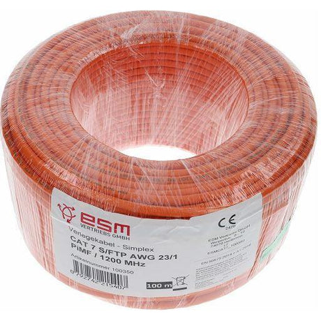 Datenleitung CAT7, 1.200MHz, Simplex, 100m Ring - sinoselektroshop.com
