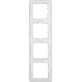 Berker 10148989 S.1 Rahmen 4-fach polarweiß glänzend - sinoselektroshop.com