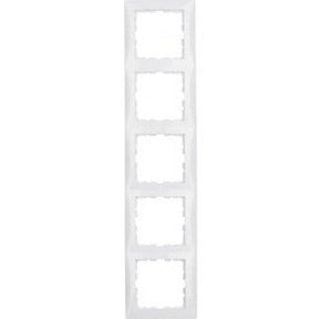 Berker 10158989 S.1 Rahmen 5-fach polarweiß glänzend - sinoselektroshop.com