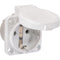 Maschinen-Steckdose, 230V, Weiß, IP54, Anschluss rückseitig, PCE 105-0w - sinoselektroshop.com
