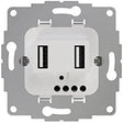 2USB 106214 USB-Steckdose TAE 12 W, 2, 4 A, reinweiß glänzend - sinoselektroshop.com