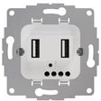 2USB 106523 USB-Steckdose mit 19 W, 3,8 A, reinweiß glänzend - sinoselektroshop.com