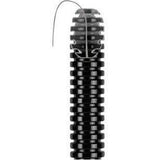 GEWISS DX15140R Wellrohr M40 mit Einzugshilfe, schwarzes PVC-Leerrohr, Verpackungseinheit 25 Meter