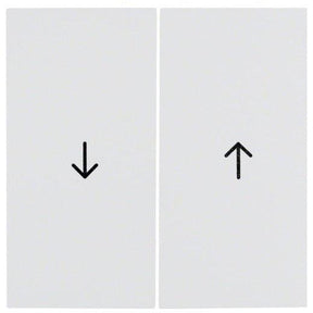 Berker 16258989 S.1 Jalouise-Wippen mit Aufdruck Symbol Pfeil polarweiß glänzend - sinoselektroshop.com