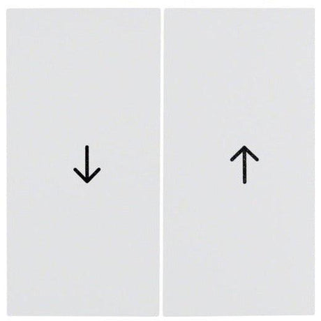 Berker 16258989 S.1 Jalouise-Wippen mit Aufdruck Symbol Pfeil polarweiß glänzend - sinoselektroshop.com