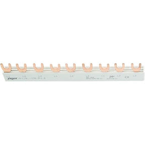 3-Phasen-Gabelschiene geschlossen, 9 Module, L-Ausführung, 158 mm lang - sinoselektroshop.com