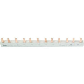 3-Phasen-Stiftschiene geschlossen, 12 Module, L-Ausführung, 178 mm lang - sinoselektroshop.com
