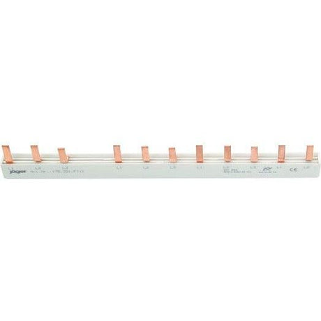 3-Phasen-Stiftschiene geschlossen, 11 Module, L-Ausführung, FI/LS Kombi, 178 mm lang - sinoselektroshop.com