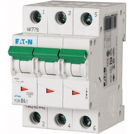 EATON PLSM-B6/3-MW - Leitungsschutzschalter, 6 A, 3p, Charakteristik: B, 242442 - sinoselektroshop.com