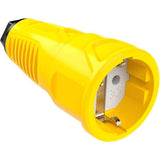 PCE Taurus Schuko-Kupplung 2510 in Gelb, Polyamid-Einsatz, IP20, 16 A, 250 V, 3-polig