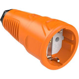 PCE Taurus Schuko-Kupplung 2510 in Orange, Polyamid-Einsatz, IP20, 16 A, 250 V, 3-polig