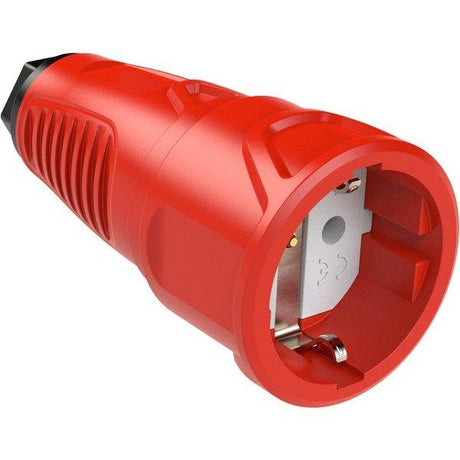 PCE Taurus Schuko-Kupplung 2510 in Rot, Polyamid-Einsatz, IP20, 16 A, 250 V, 3-polig