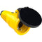 PCE Taurus Schuko-Kupplung 2522 in Gelb, IP54, Federklappdeckel, 16 A, 250 V, 3-polig