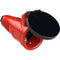 PCE Taurus Schuko-Kupplung 2522 in Rot, IP54, Federklappdeckel, 16 A, 250 V, 3-polig