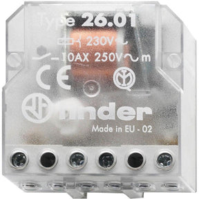 FINDER Stromstoßschalter Doseneinbau 230V, 1 Schließer, 260182300000 - sinoselektroshop.com