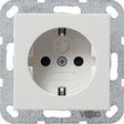 GIRA 275503 Schuko-Steckdose mit Berührungsschutz, ohne Befestigungskrallen, Reinweiß glänzend - sinoselektroshop.com