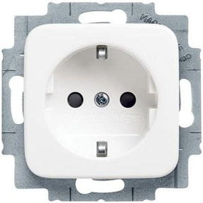 Busch Jäger 2CKA002013A4656 SCHUKO Steckdose Reflex SI alpinweiß mit Berührungsschutz (20 EUCKS-214) - sinoselektroshop.com