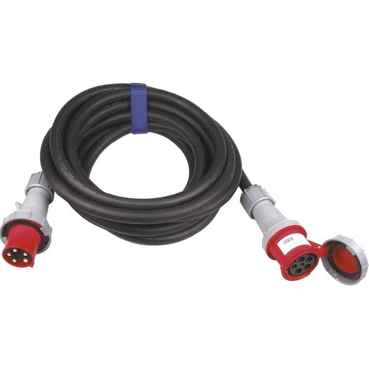 CEE-Verlängerung H07RN-F 5G16, 25m, 63A, 400V, 5-polig, 6h, schwarz - sinoselektroshop.com