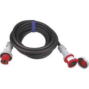 CEE-Verlängerung H07RN-F 5G35, 25m, 125A, 400V, 5-polig, 6h, schwarz - sinoselektroshop.com