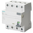 SIEMENS FI-Schutzschalter, 4-polig, Typ A, In: 63 A, 30 mA - 5SV33466 - sinoselektroshop.com