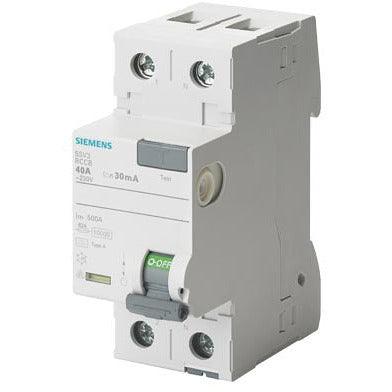 SIEMENS FI-Schutzschalter, 2-polig, Typ A, In: 40 A, 30 mA - 5SV33146 - sinoselektroshop.com