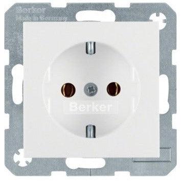 Berker 47431909 S.1 B.3 B.7 Schuko-Steckdose polarweiß matt - sinoselektroshop.com