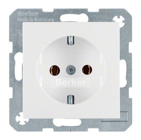 Berker 47438989 S.1 Schuko-Steckdose polarweiß glänzend - sinoselektroshop.com