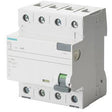 SIEMENS FI-Schutzschalter, 4-polig, Typ A, In: 40 A, 30 mA N-Links - 5SV33446KL - sinoselektroshop.com