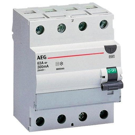 AEG FP A 4 40/030 - FI-Schalter 4P Typ A 40A, 30mA, 4TE, 4TQA603408R0000 - sinoselektroshop.com