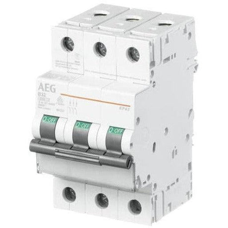 AEG Leitungsschutzschalter 3-polig "EP 63" B, 25 A 4TQA667226R0000 - sinoselektroshop.com