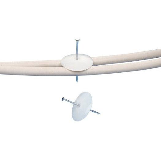 DEWIT 900062 Nagelscheibe 34mm mit Nagel, 3x60mm gestiftet, 100 Stück - sinoselektroshop.com