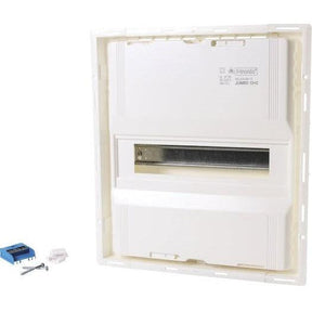 F-TRONIC 7250012 UP-Hohlwand-Verteilerkasten 12 TE, Hohlwand nur mit Einbausatz 7290079 - sinoselektroshop.com