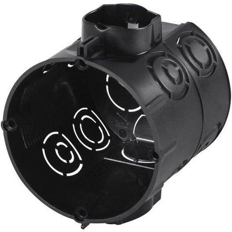 F-TRONIC 7310132 UP-Schalterdose, tief, schwarz 2 Loch, Ø 60mm / Höhe: 61mm, 25 Stück - sinoselektroshop.com