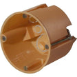 F-TRONIC 7350096 Hohlwand-Dose tief, 61mm, Ø 68mm orange mit Verbindungs-Steg, 25 Stück - sinoselektroshop.com