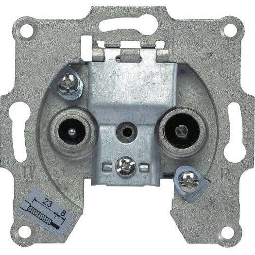AXING Antennensteckdose, Durchgangsdose, 2 Anschlüsse, 5...1006MHz - sinoselektroshop.com