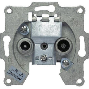 AXING Antennensteckdose, Durchgangsdose, 2 Anschlüsse, 5...1006MHz - sinoselektroshop.com