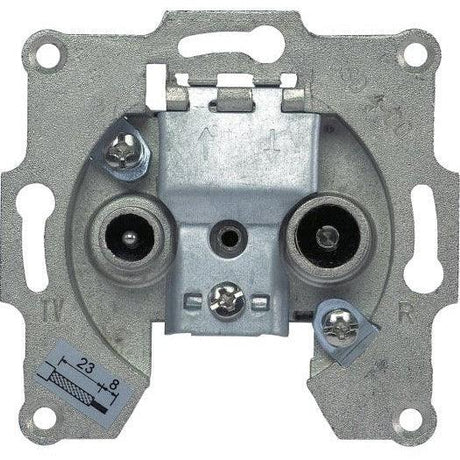 AXING Antennensteckdose, Durchgangsdose, 2 Anschlüsse, 5...1006MHz - sinoselektroshop.com