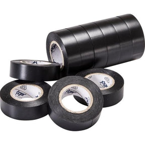 VDE-PVC-Isolierband, schwarz, Stärke = 0,15mm, Breite = 15mm, 10m Länge, 10 Stück - sinoselektroshop.com