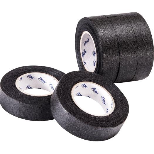 Gewebe-Isolierband, schwarz, Stärke = 0,28mm, Breite = 19mm, 10m Länge, 5 Rollen - sinoselektroshop.com