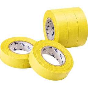 Gewebe-Isolierband, gelb, Stärk e= 0,28mm, Breite = 19mm, 10m Länge, 5 Rollen - sinoselektroshop.com