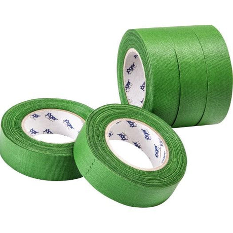 Gewebe-Isolierband, grün, Stärke = 0,28mm, Breite = 19mm, 10m Länge, 5 Rollen - sinoselektroshop.com